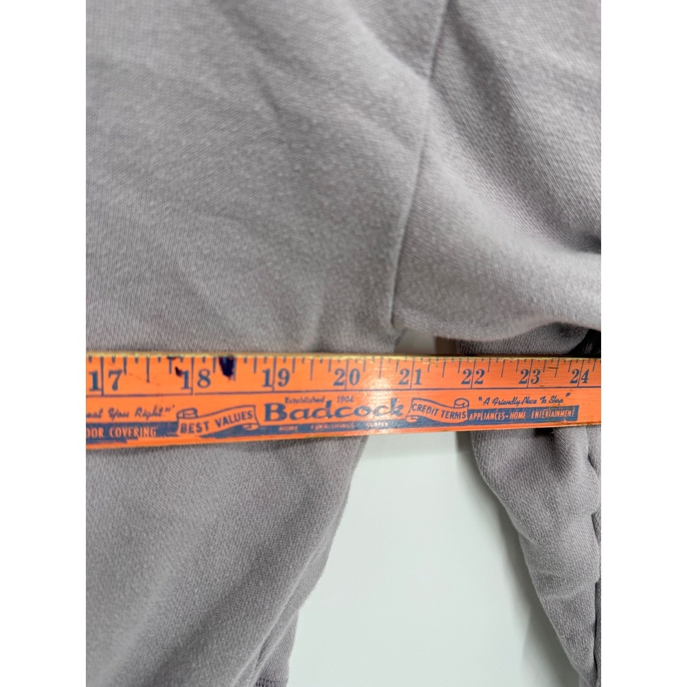 PINK Victoria's Secret Hoodie Women XS Gray Graphic Pullover Relaxed Fit - Picture 9 of 9